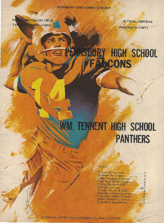 1966 Football Program Cover